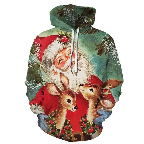 Men Women Autumn Winter Christmas Sweater 3D Funny Printed Holiday