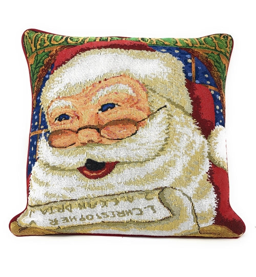 DaDa Bedding Naughty or Nice Santa Claus Christmas Woven Tapestry